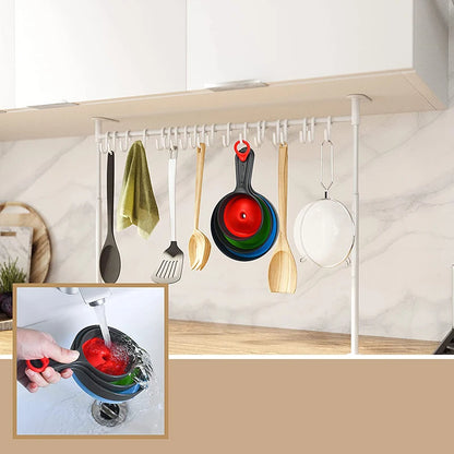 Kitchen Silicone Folding Funnel Set